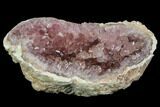 Lustrous, Pink Amethyst Geode Section - Argentina #113316-1